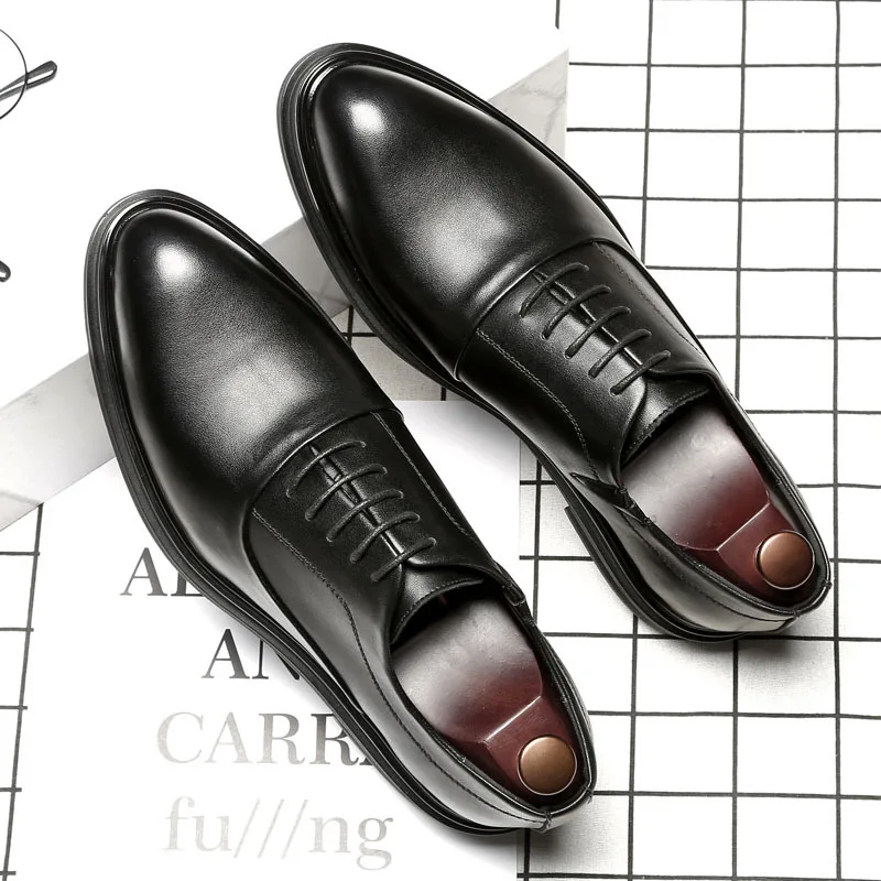 

Hot Selling Comfortable Durable Pu Rubber Mens Formal Dress Shoes Men