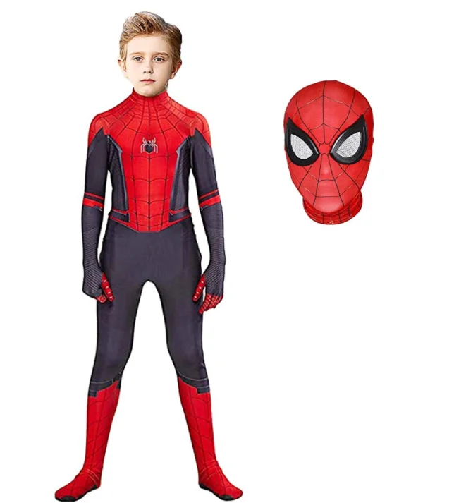 

Superhero Costume spiderman Bodysuit for Kids Spandex Zentai Halloween Cosplay Jumpsuit 3D styles