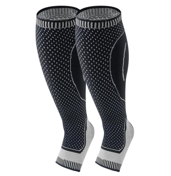 

Hot sale Leg support football compression calf sleeves soccer socks shin pads guard