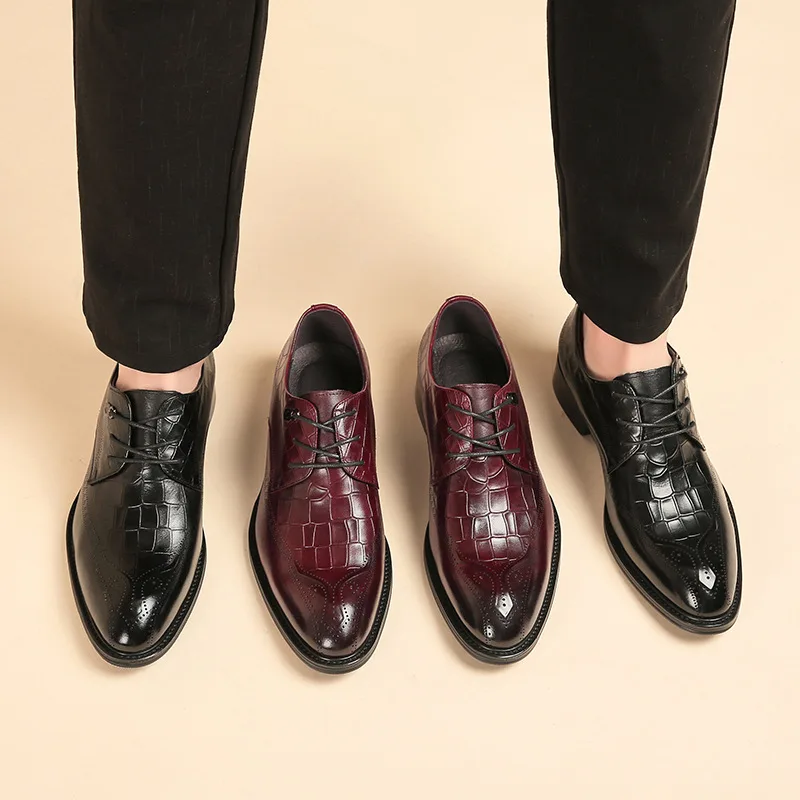 

New style lace up men formal shoe mens walking shoes wedding shoes