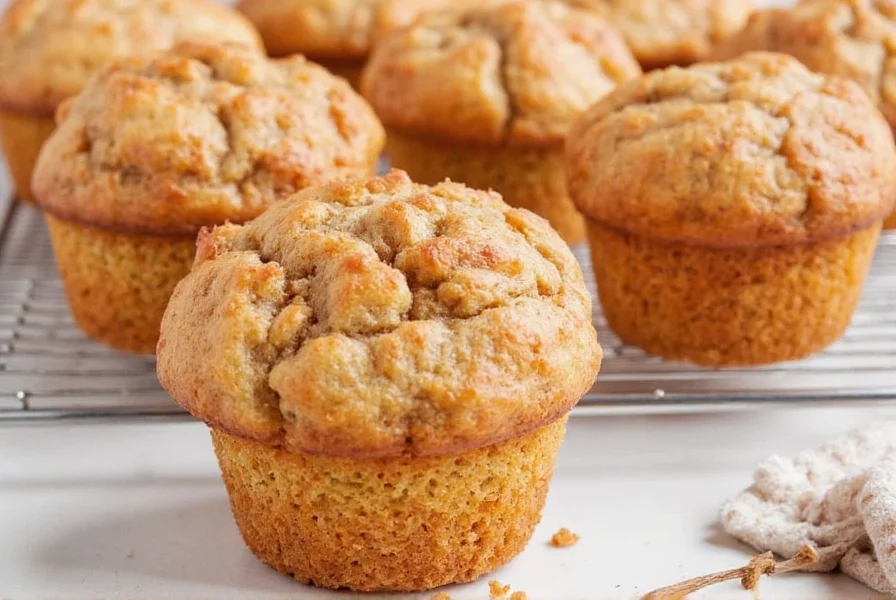 Golden brown cinnamon sugar french toast muffins with visible sugar coating on white plate