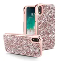 

2020 New Arrival Product Electroplate Diamond Bling Glitter Back Cover Phone Case for iphone xr 7811 pro max Samsung MOTO LG ZTE