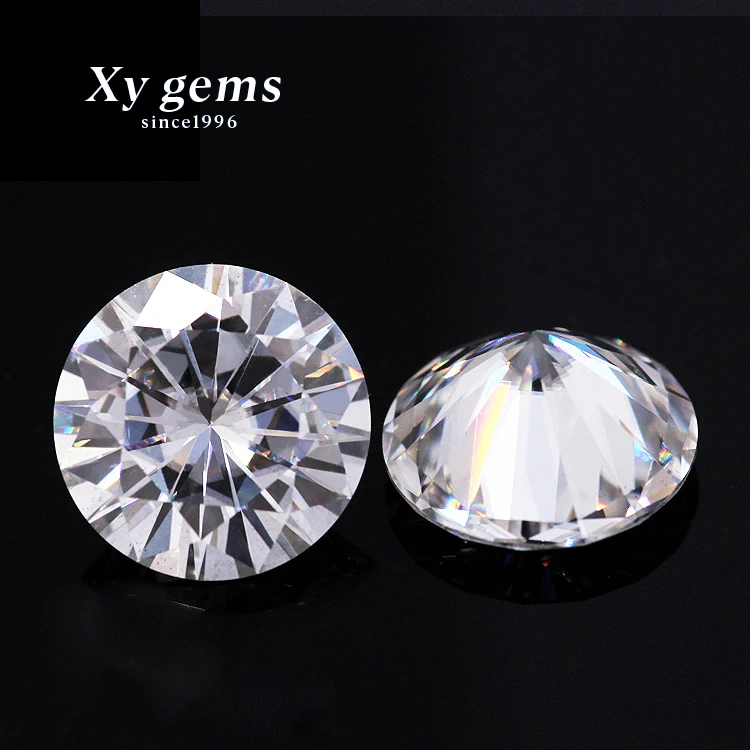 Color DEF 6.5mm 1ct Vvs Certified Round Brilliant Cut Moissanite  Lab Grown Diamond Moissanite
