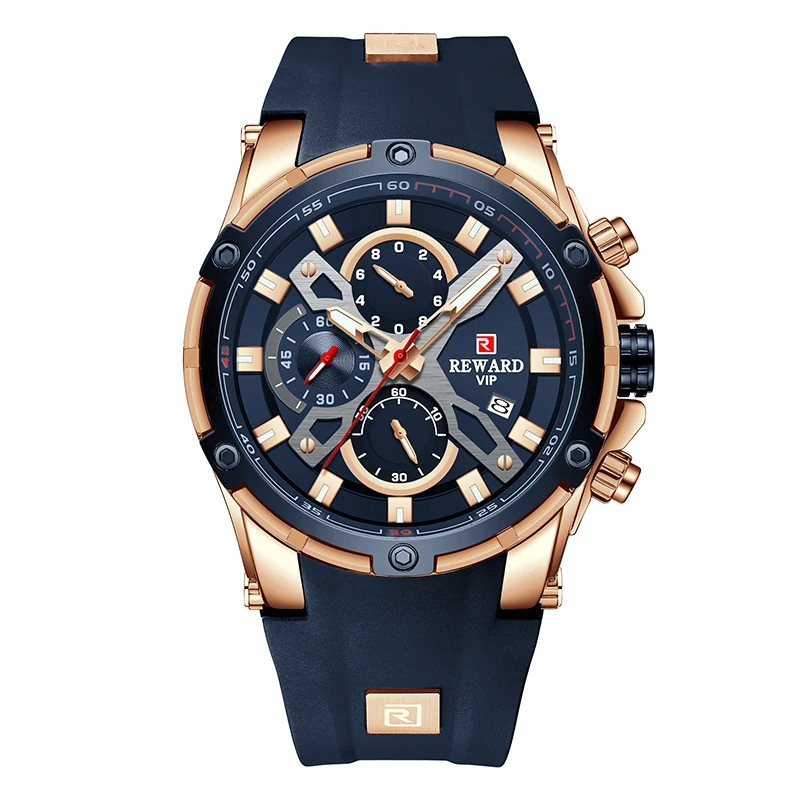 

Reward Best chronograph Multiple Dial Watch for men sports New Design oem Luxury Auto Date Movt quartz watch Reloj Hombre