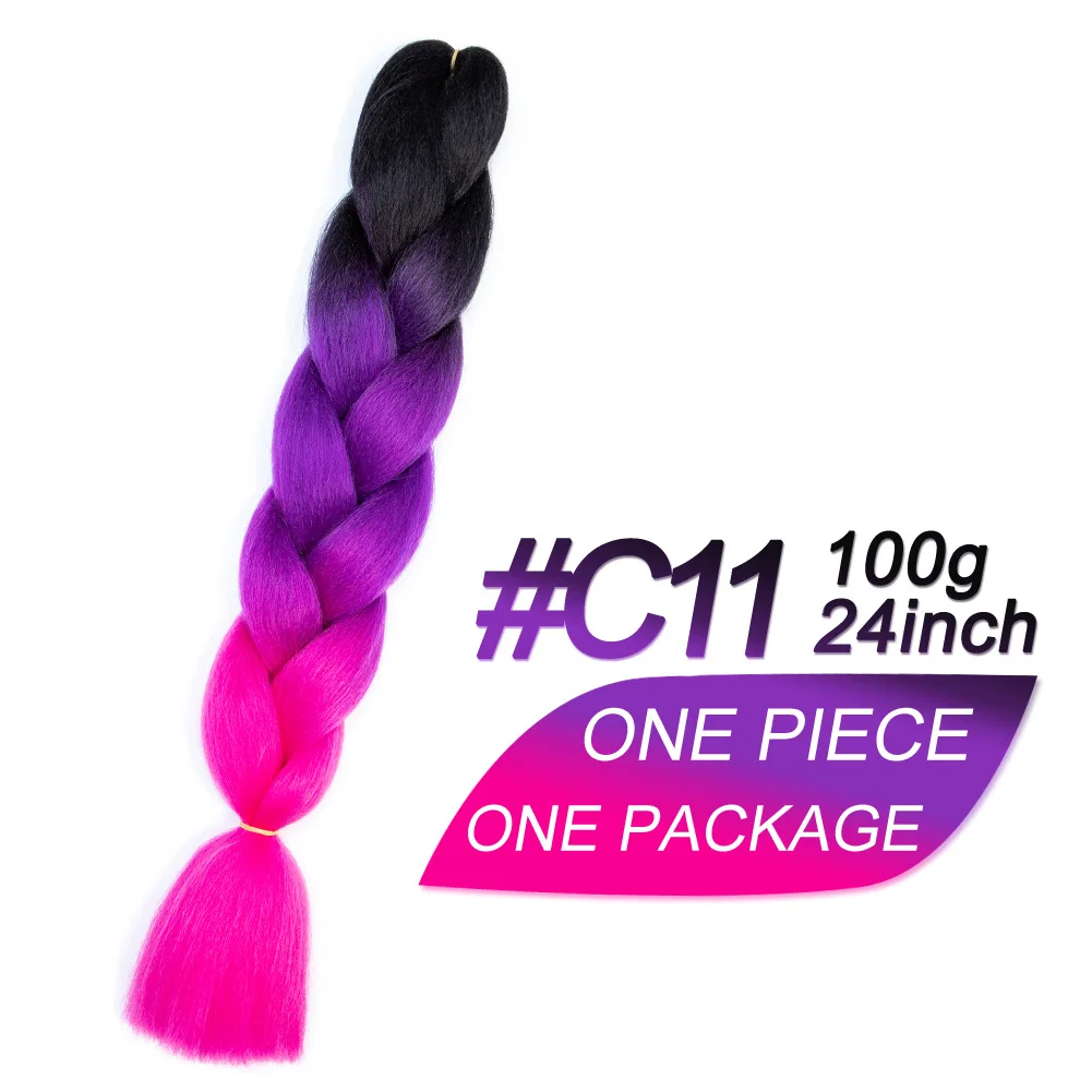 

Fashion Jumbo Braiding Hair Extensions Box Braids Synthetic Jumbo Braid