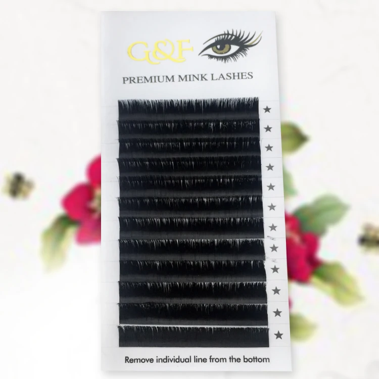

Korea faux mink individual eyelash extension 3d volume 7-15mm eyelash extensions