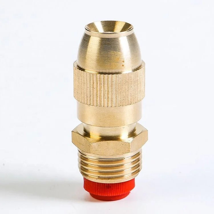 

1/4 1/2 inch Thread Brass Misting Sprinkler Mist Spray Garden Watering Irrigation Humidify Adjustable Agricultural Nozzle, Black or red