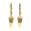 2019 fine cheap jewelry gold rose gold zircon buttet shape drop earring