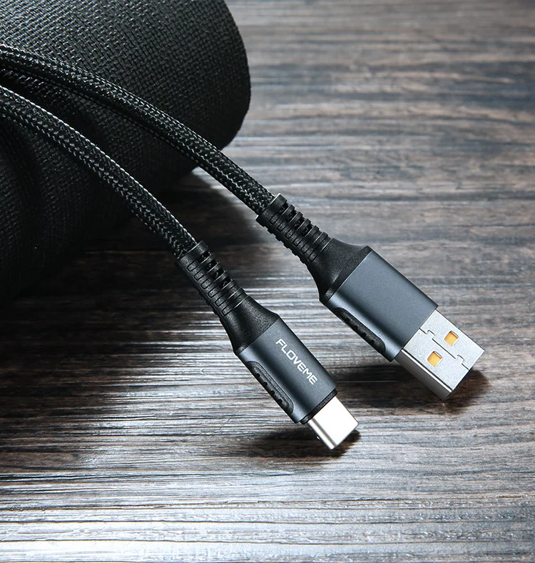 DHL Free Shipping China Manufactures Products FLOVEME 5A Nylon Braided Data Cable Usb Type C Fast Charging Cable - ANKUX.COM