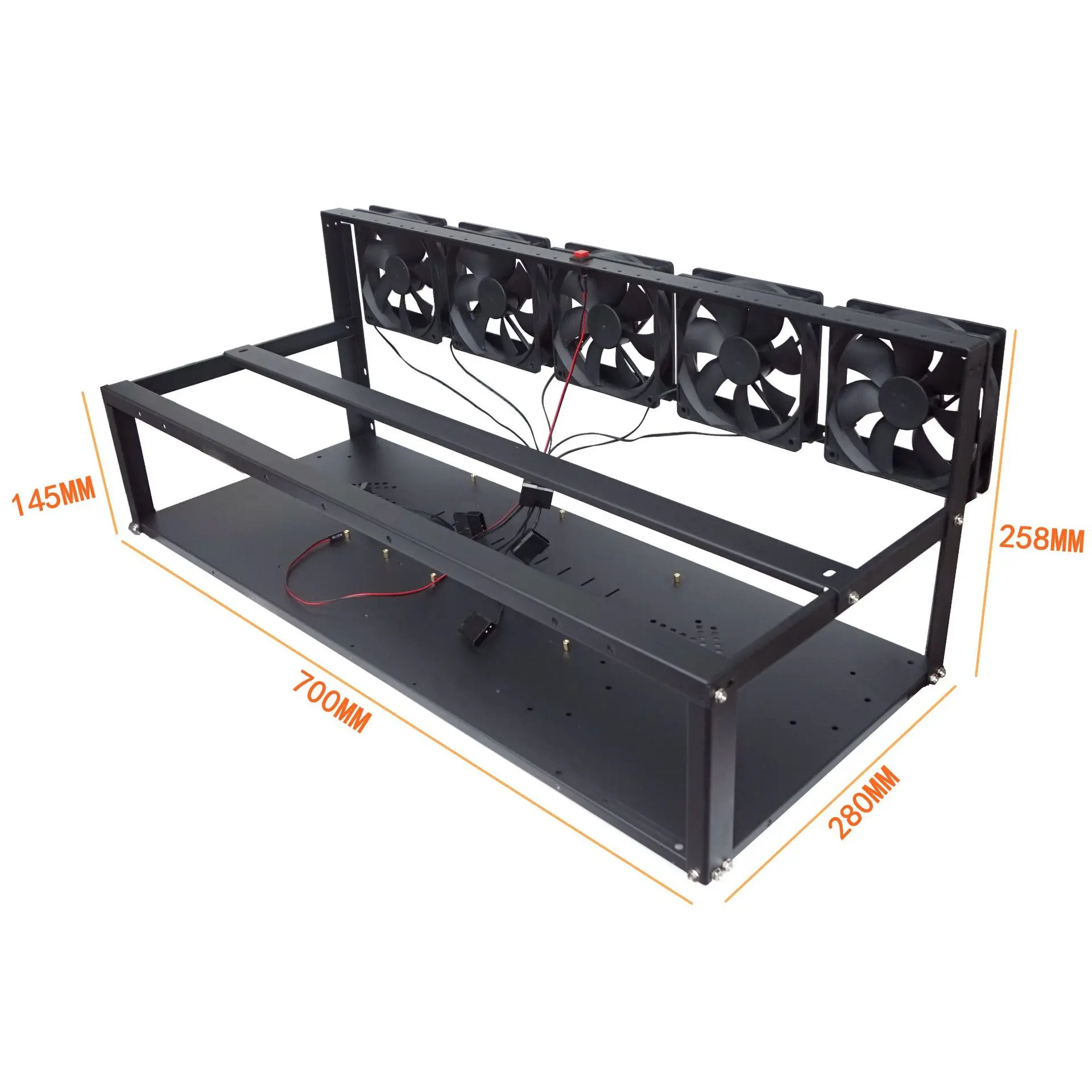 

8 GPU Mining Frame Open Air Metal Stamping Mining Computer Frame