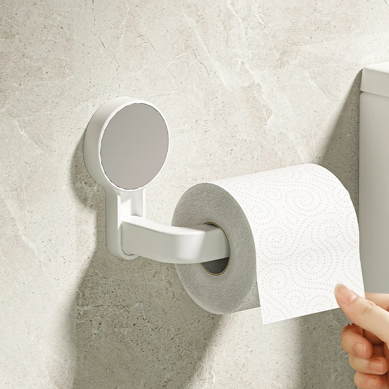 

2023 Modern Design Wall Mounted Toilet Paper Holder Self-Adhesive Plastic for Bathroom for Hotel Use