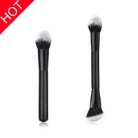 

Hot Sale Single makeup brush Wood Handle double sided makeup brush OEM