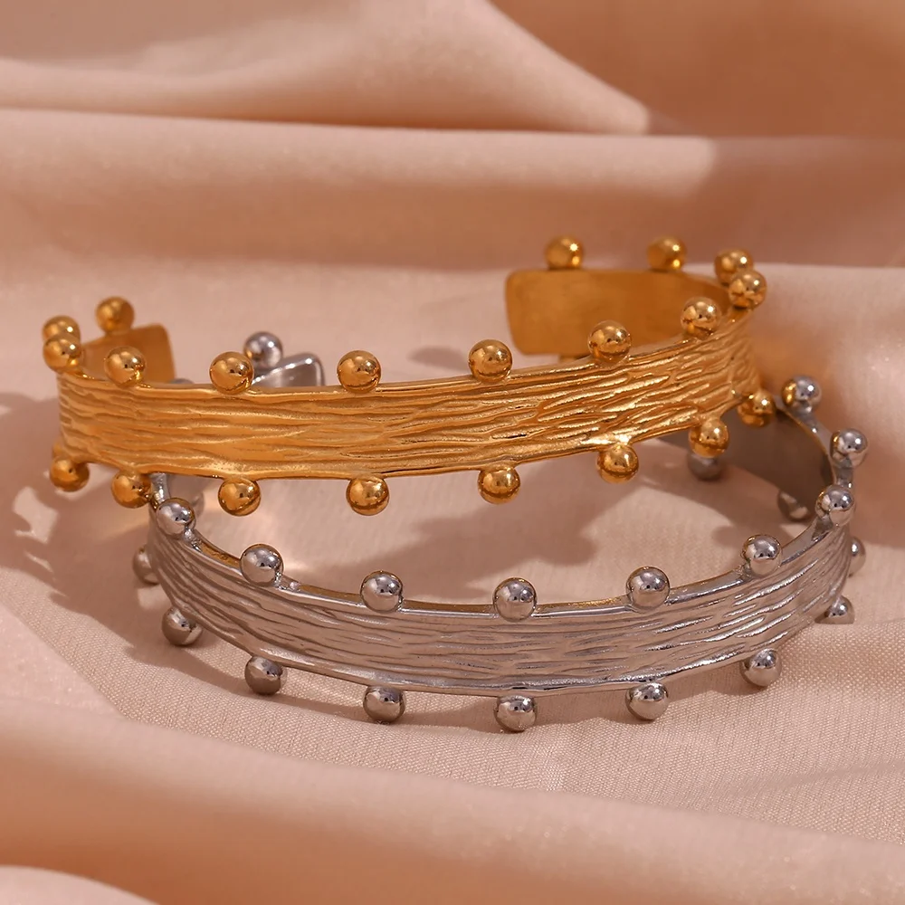 

New Arrival Boho Jewelry Stainless Steel Bangle PVD Gold Plated Jewelry Tarnish Free Fashion Jewelry