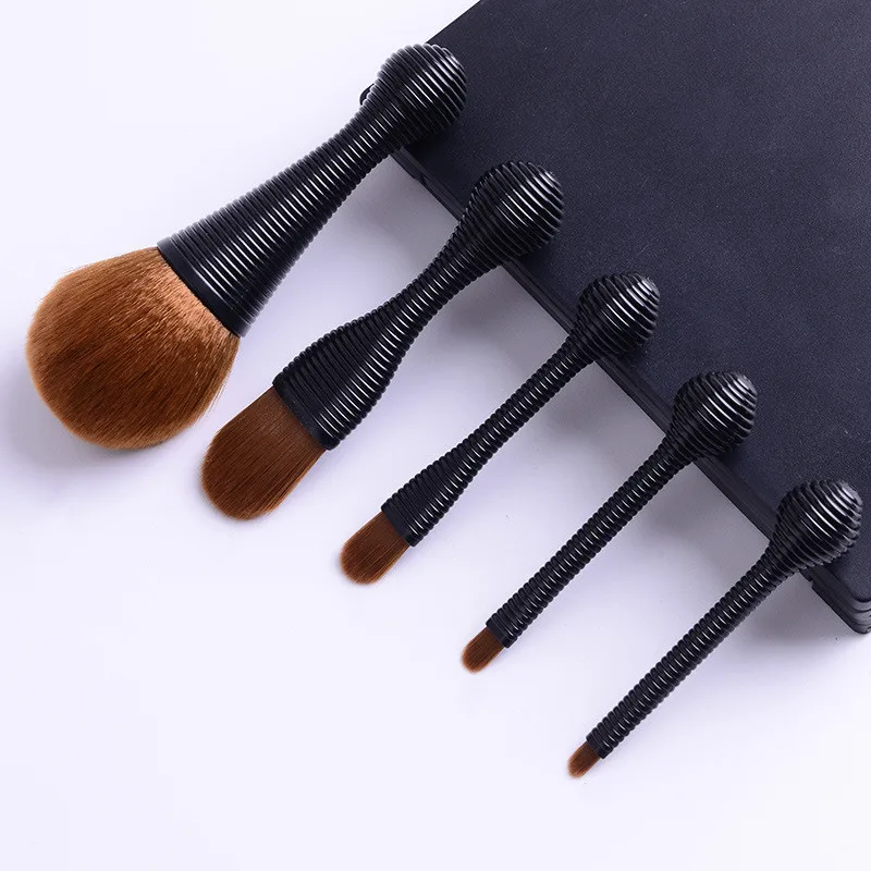 

Fashion Beauty Lollipop cosmetic brush Wholesale 5pcs foundation eyeshadow brush Professional customized makeup brush set