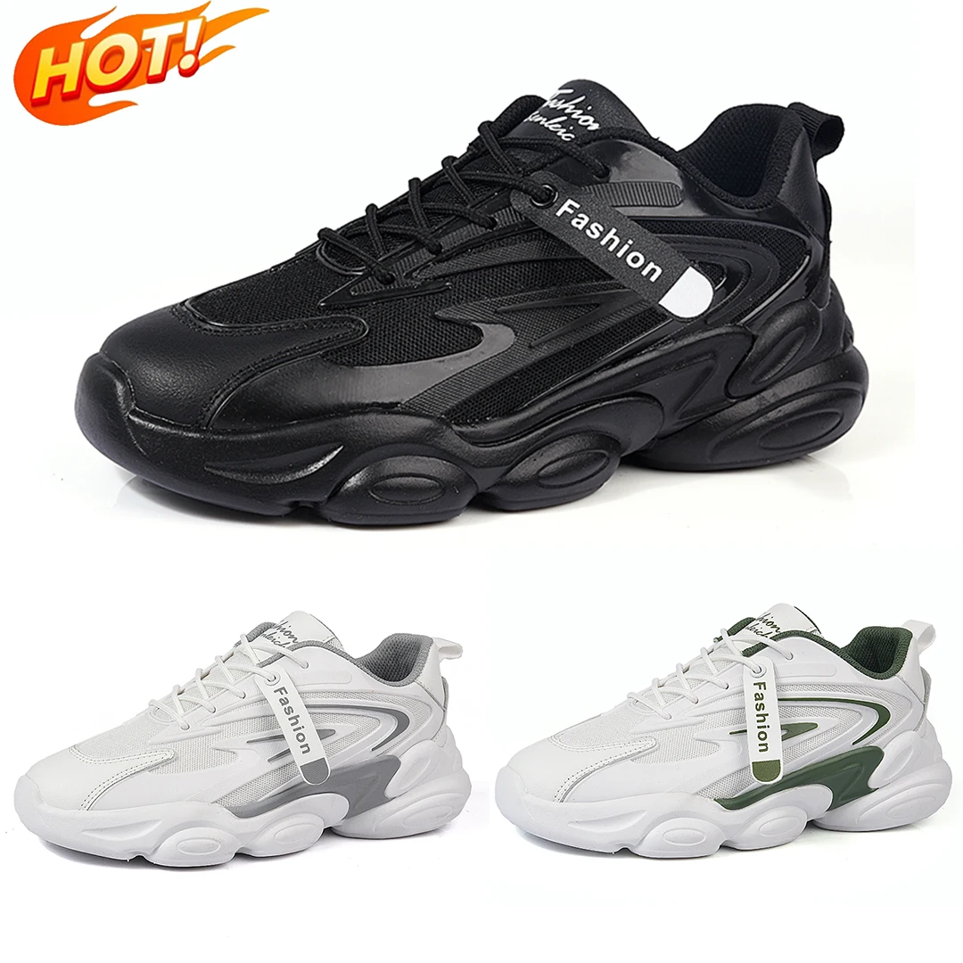 

New arrival fashionable design 3 colors platform clunky sneakers new fashion flat fashion sneakers sport running sneakers shoes
