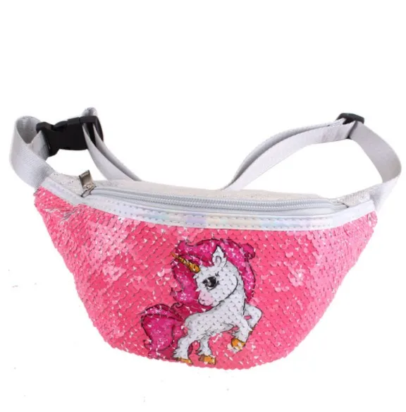 

Wholesale sequin unicorn custom waist bag promotional fanny pack kids fanny pack for girls, 5 colors(pls see below color cards)