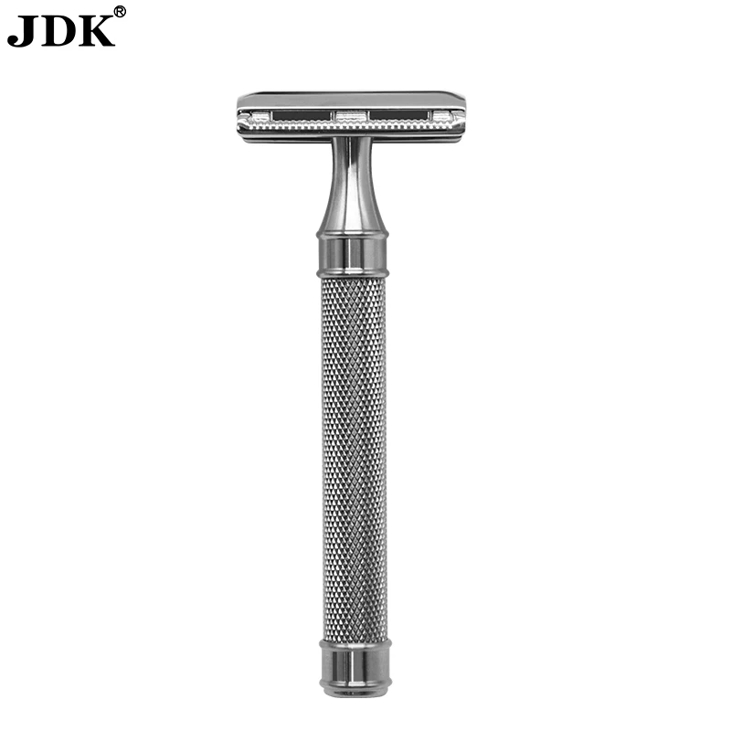 

Fits All Standard Razor Blades Silver Stainless Steel Double Edge Safety Shaving Razor for Men or Women