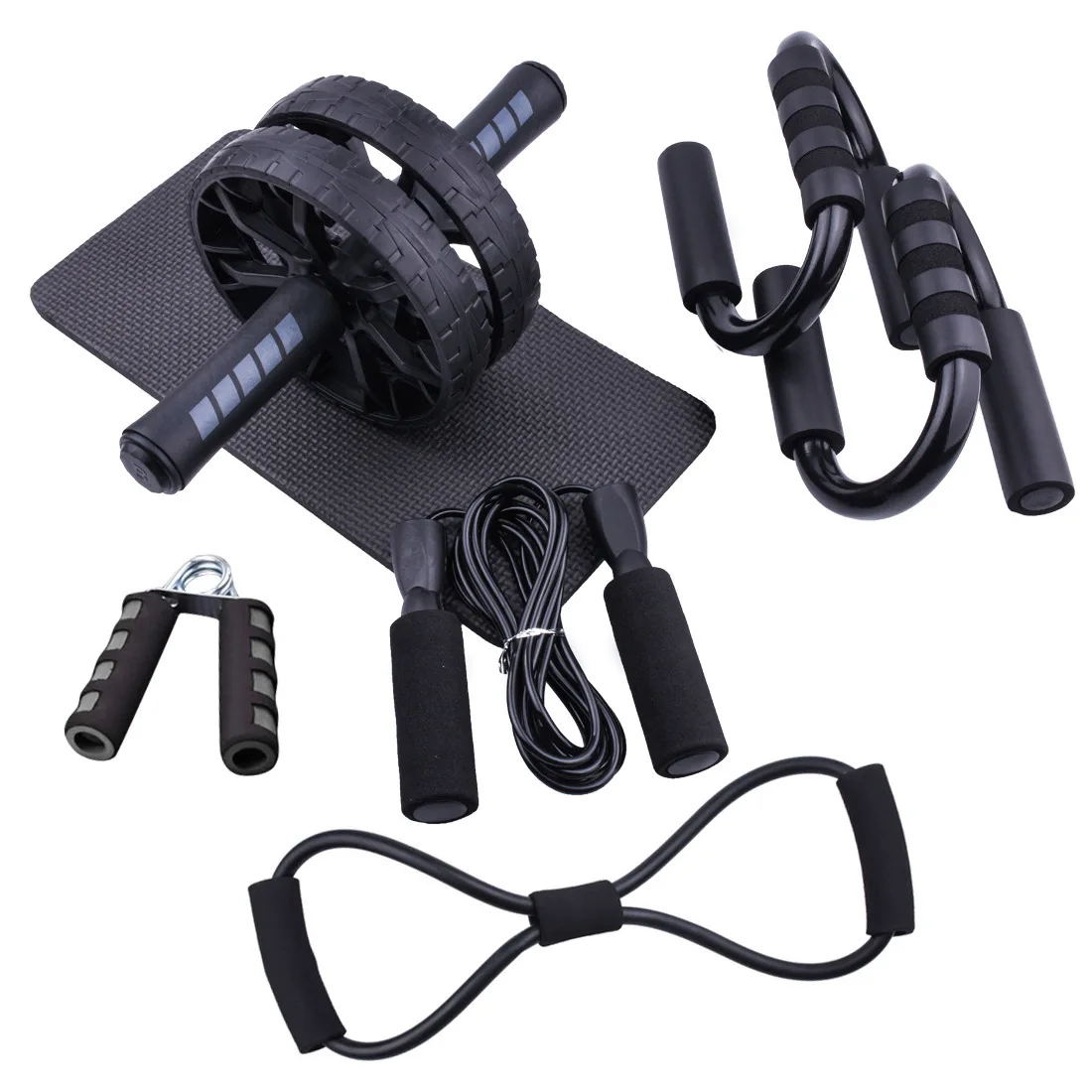 

Silent multi-functional trainer fat burning abdominal indoor exercise fitness set, Blue/black/green/black