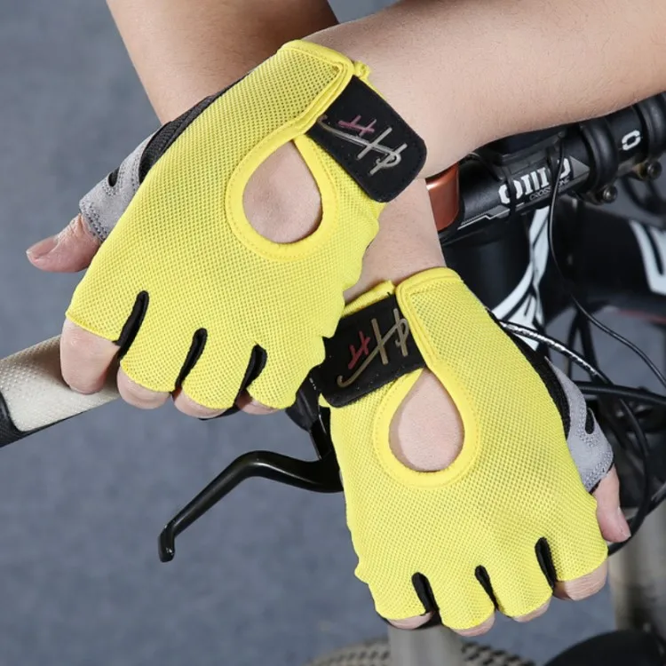 

Half Finger Bike Gloves Breathable Anti-Slip Quick Dry Cycle Gloves Half Fingerless, Blue/red/grey/yellow/black/pink