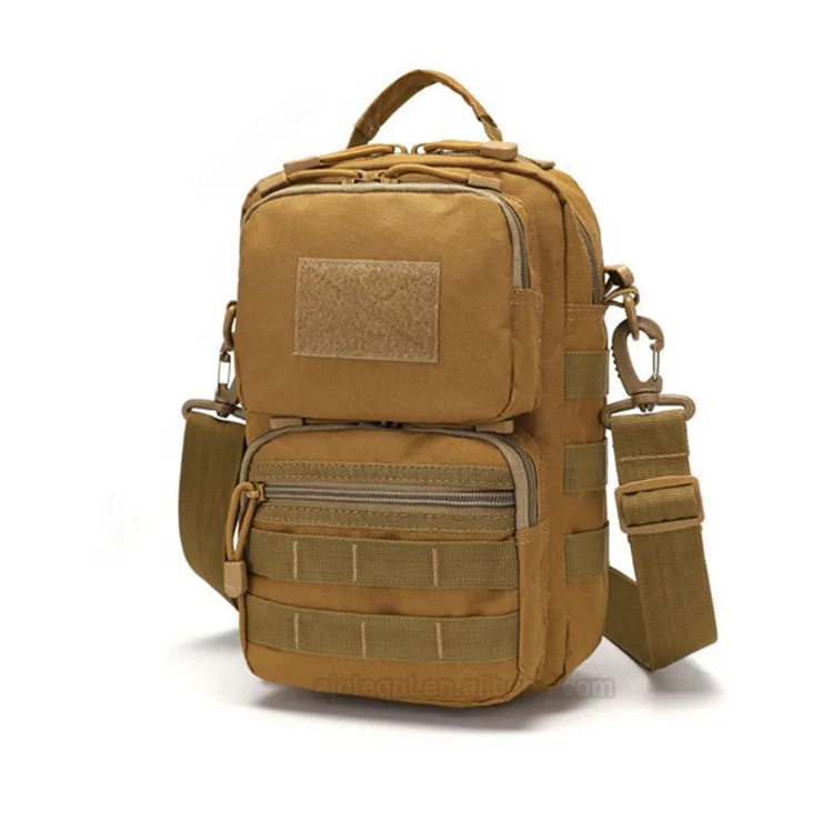 

AJOTEQPT Single Shoulder Portable Camouflage Tactical Bag Leisure Travel Messenger Waist Backpack