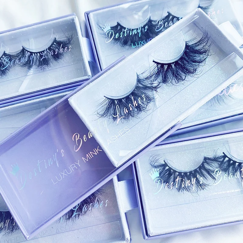 

Wholesale 3D lashes handmade false faux mink eyelash packaging custom logo vendor 25mm customized boxes