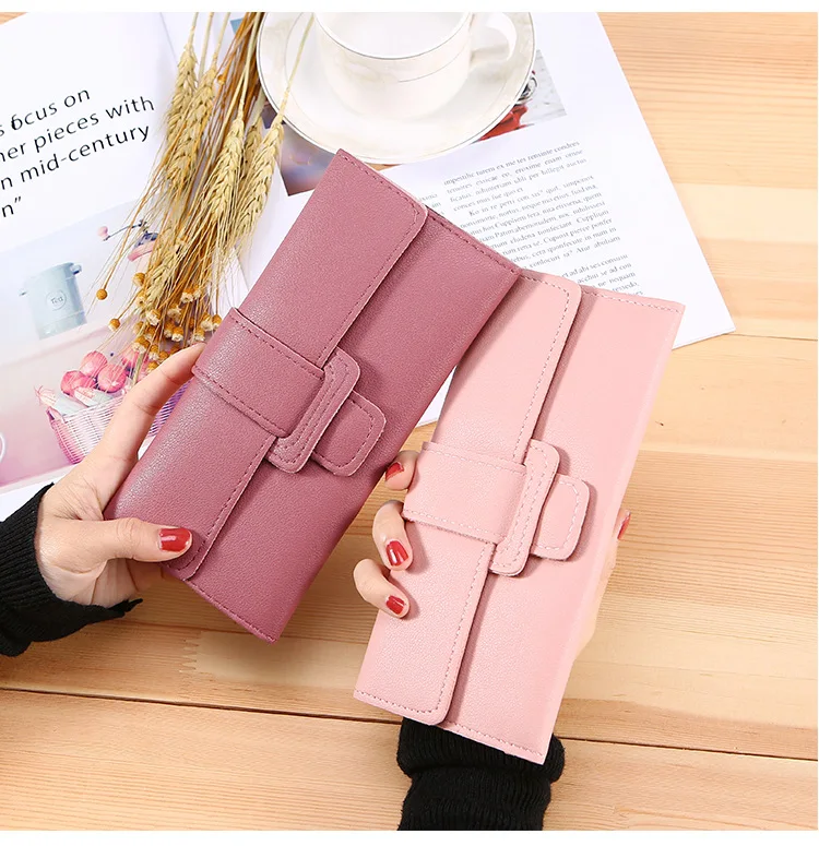 

Factory wholesale supply 2021 long ladies wallet card bag coin purse mobile phone bag clutch bag Korean fashion