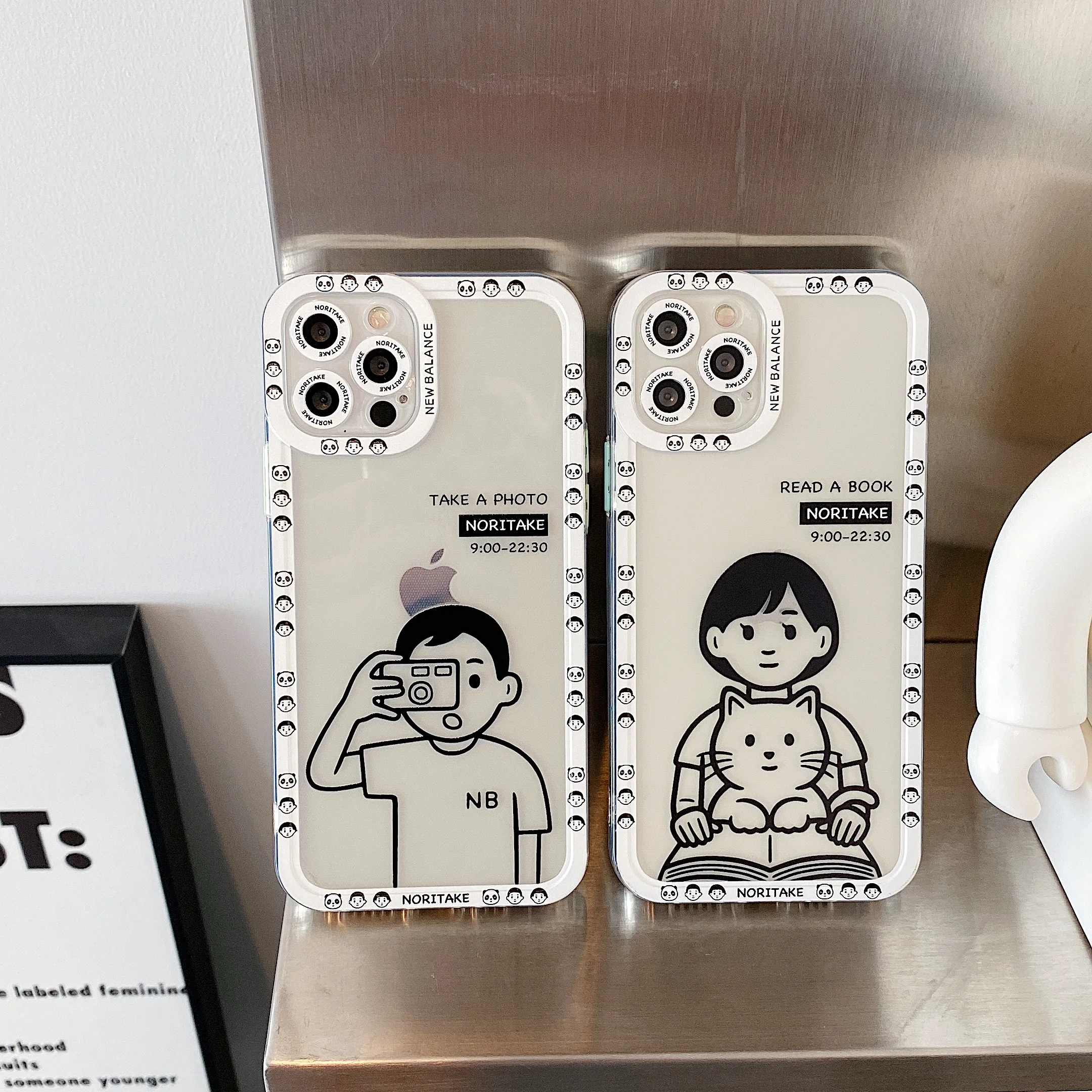 

Clear phone cases for iphone 11 and 12 series anime boy and girl case for iphone 7/8 case transparent, 3 colors