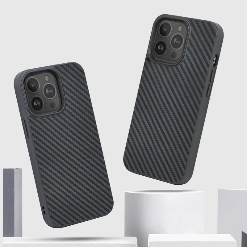 

OEM Customized logo Luxury Aramid Fiber TPU Mobile Cell Phone Case for iphone 11 12 13 Protective Shell