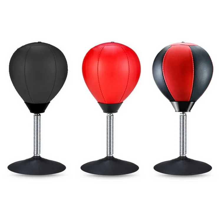 

Adult double-end decompression artifact sucker stress buster drop boxing ball, Red, black, red+black