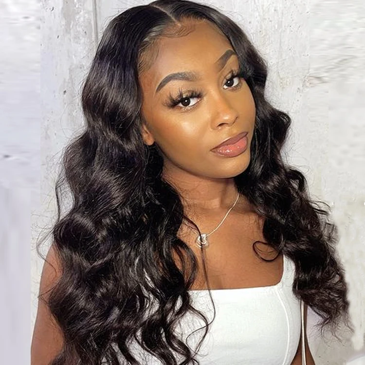

Brazilian 13x4 Body Wave Lace Front Wigs Long Remy Human Hair Pre Plucked Wigs For Black Women