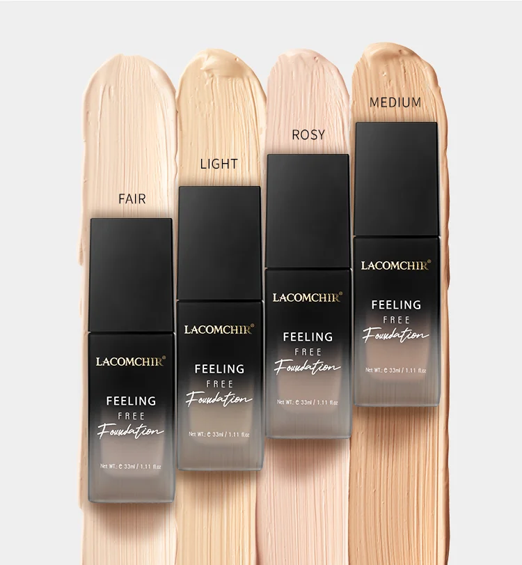 

Foundation Makeup Liquid Matte Finish for Makeup Oil-control For all Skin type Private Label Foundation Waterproof OEM Face Pcs, 4 colors