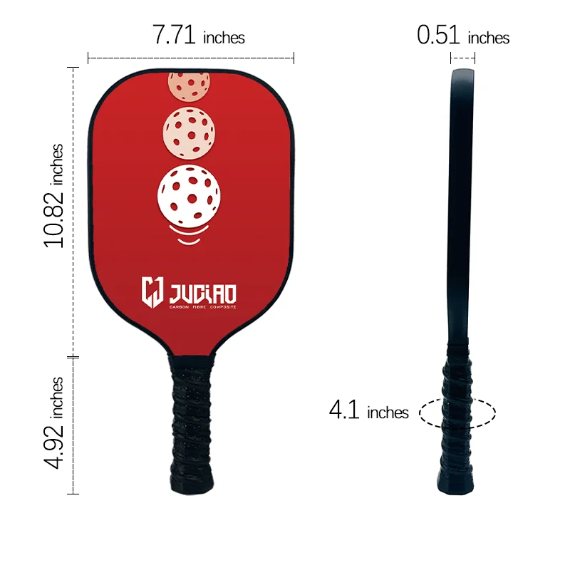 

XMAS Paddle JUCIAO Top Quality Pickleball Custom Graphite Merry Christmas Carbon Racket Sport Paddle In US