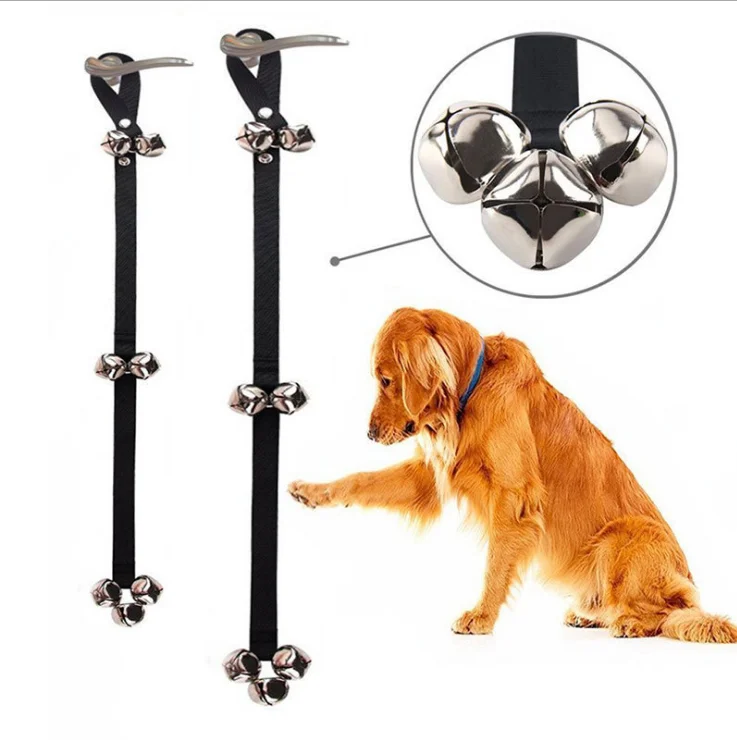

Premium Quality Training Potty Dog Doorbells Adjustable Door Bell Dog Bells, Black