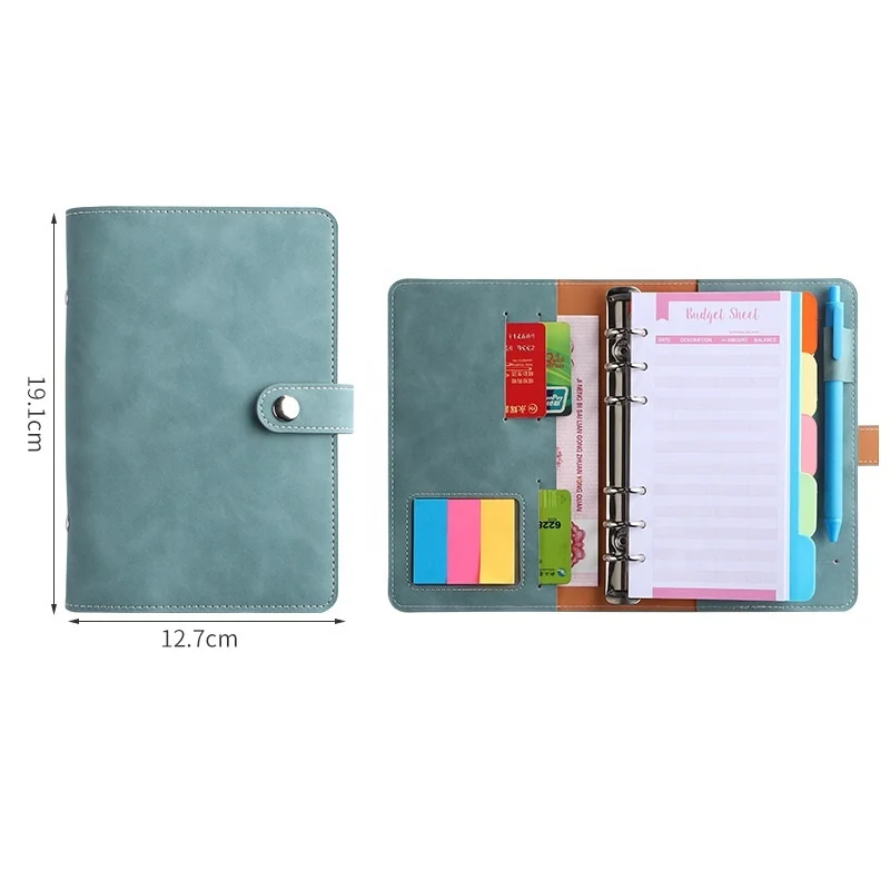 

Custom A6 Mini Budget Binder Wallet Money Saving Challenge Book Budget Binder Stickers