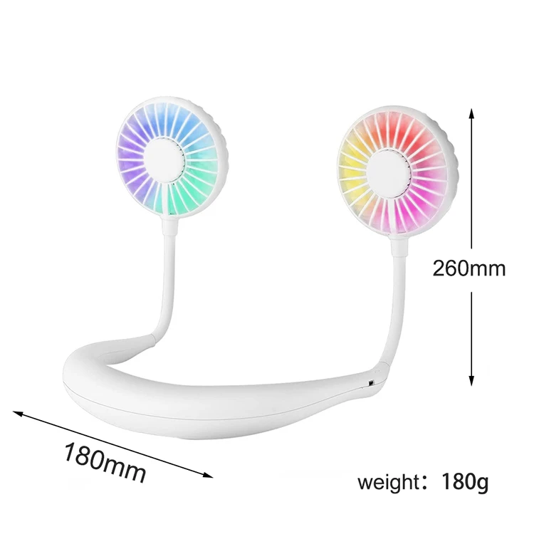 Amazon New Design Ideas 2020 Home Living Office School  Kitchen Gadgets For Kids and Adults Mini Hanging Neck Fan Sports Fan