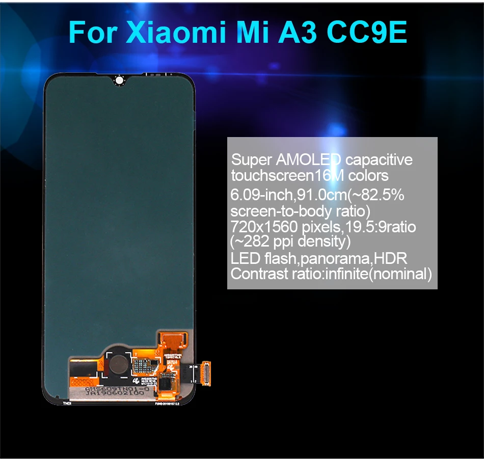 6.01inches Cc9e Lcd Display For Xiaomi Mi A3 Lcd With Touch Screen