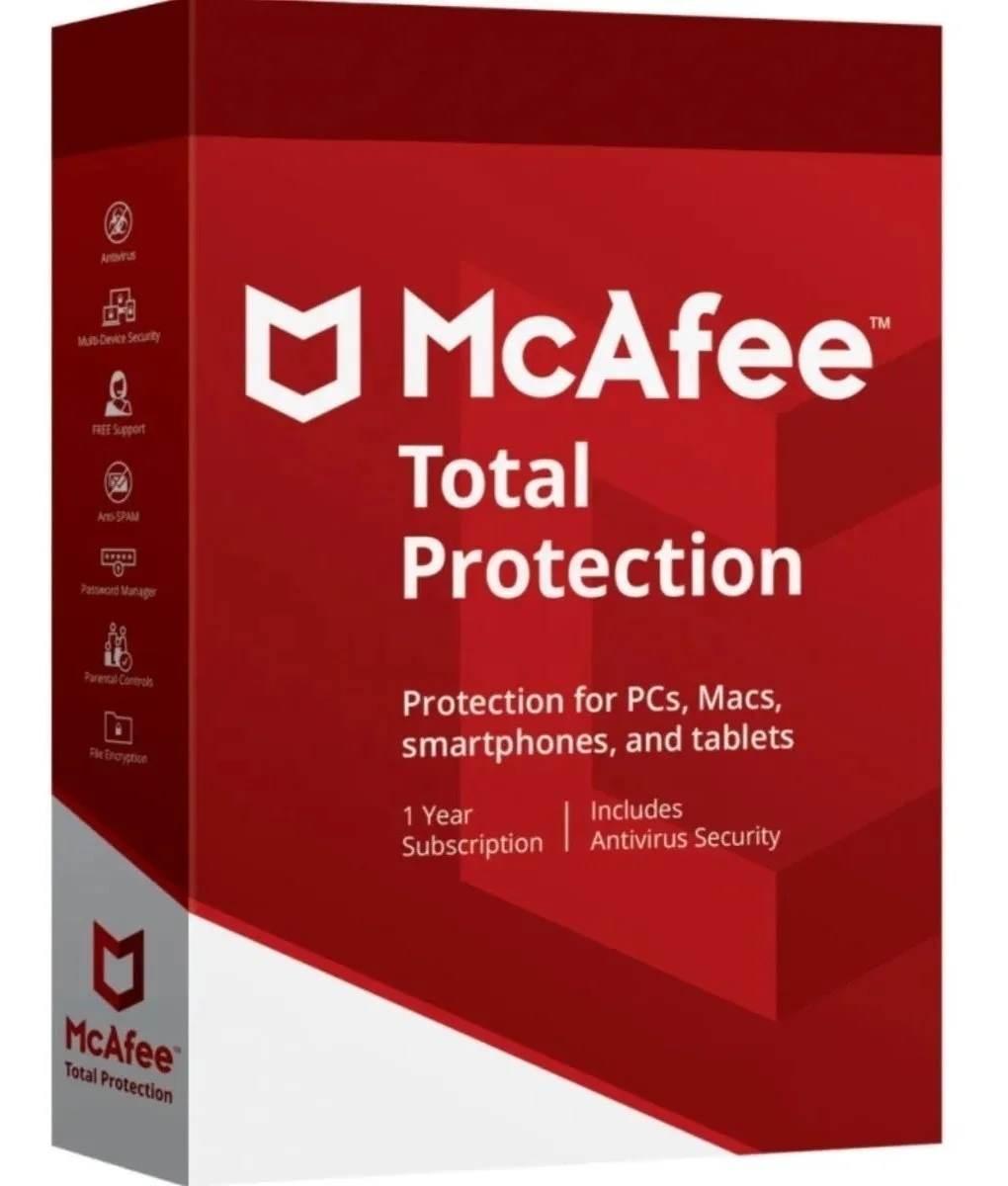 

McAfee antivirus software protection activation code 1 year 3 device free more 3 months McAfee antivirus key license