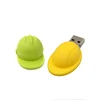 Cartoon USB Stick Safety Helmet USB flash drive factory custom cartoon hats Usb Memory Stick