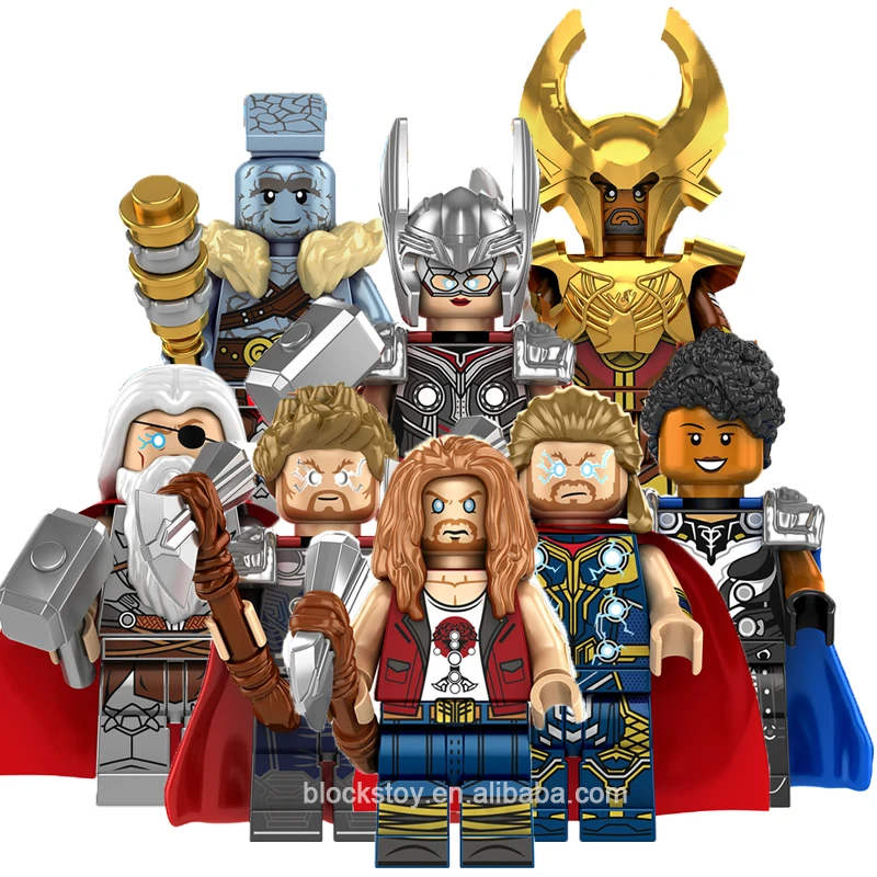 

KF6161 Love and Thunder Thor 4 Jane Foster Super Heroes Mini Character Building Block Figure Collection Plastic Toy Juguete