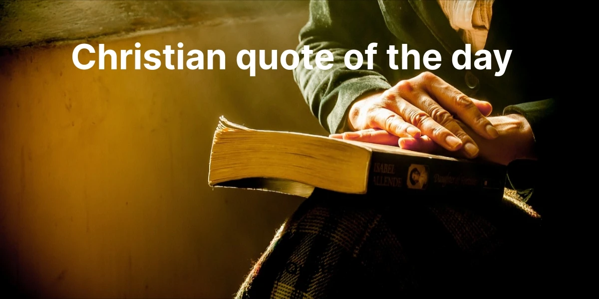 christian quote of the day