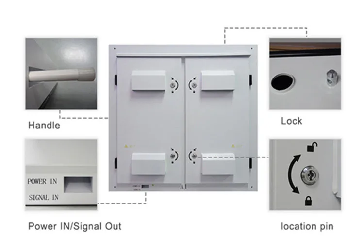 Front Access P3 576x576 Full Color Led Signs Die Casting Aluminum Cabinet Rental