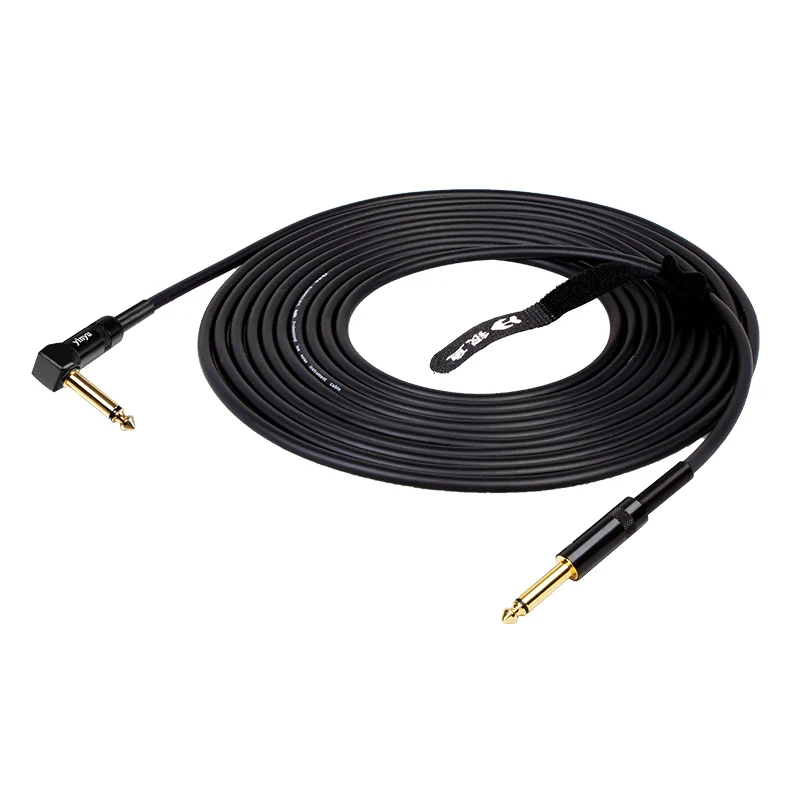 

DDP RTS 20ft 6m rgiht angle 22AWG 6.35mm 1/4 Inch instrument guitar cable for Electric Guitar