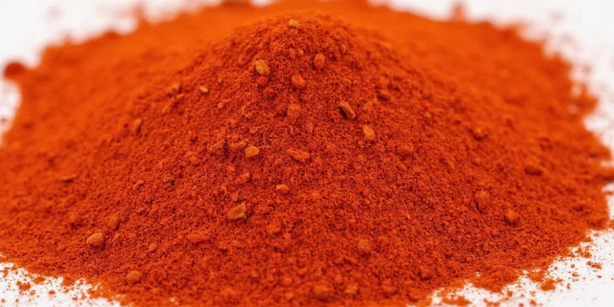 Chef smiling while sprinkling paprika into a dish