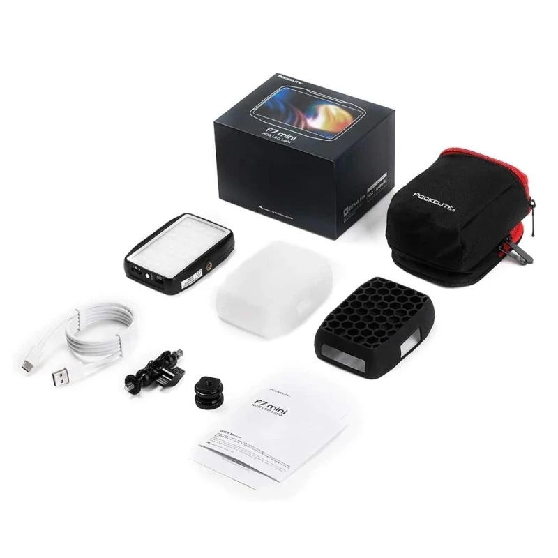 

Falconeyes F7 mini Smart Pocket RGB LED Video Light 5W 2500-9000K with APP Control Adsorbable For Video/Youtube/Til tok/ins