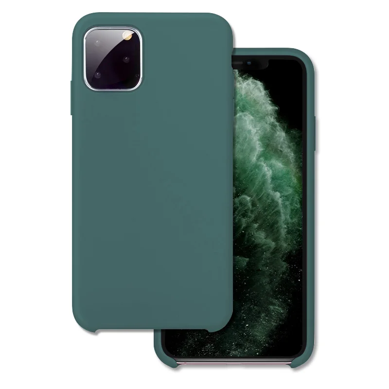 SOSLPAI new arrived smart mobile phone case for iphone 11 pro ultra thin anti-shock liquid silicone phone case