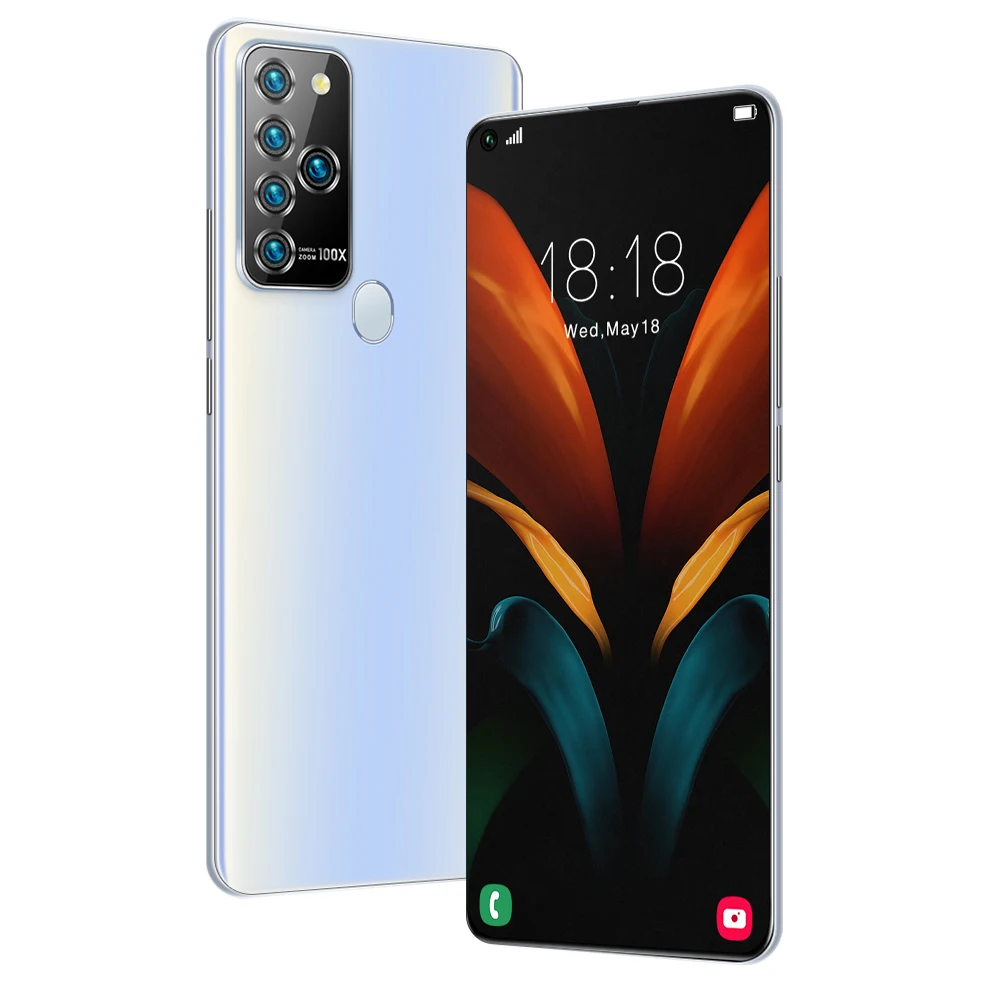 

Smartphone Android Waterdrop Cellphone 16MP Camera 4GB 64GB Mobile Phone 4G, Matt black/matt white/matte blue