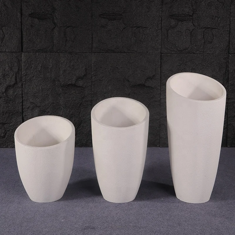 

Nordic White Flower Pots Planter Outdoor Indoor Vase Fiberglass Plant Pots Planter for Hotel Restaurant