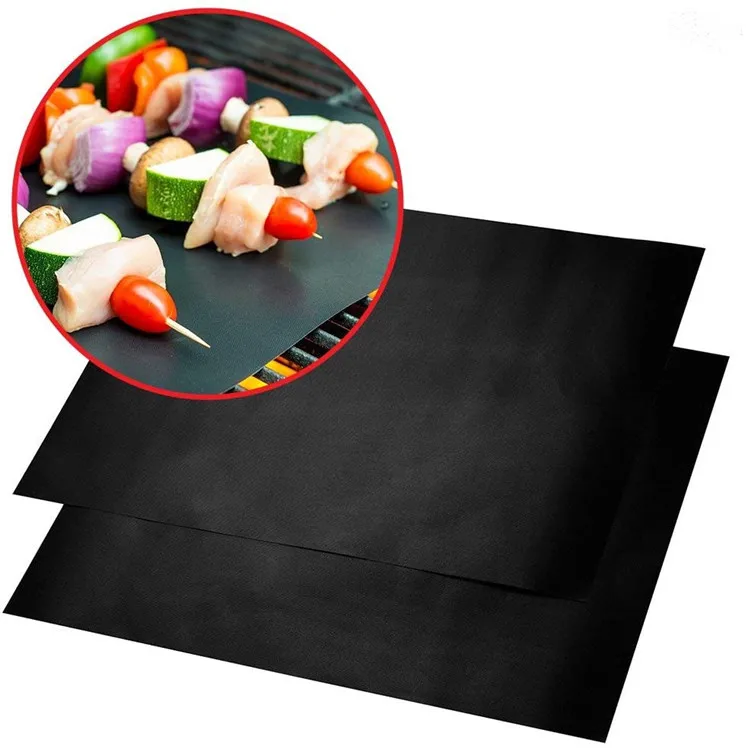 

100% grill mat set non-stick bbq grill mat food grade bbq grill sheet smooth face for steam oven electric oven, Black,blue,gold,copper