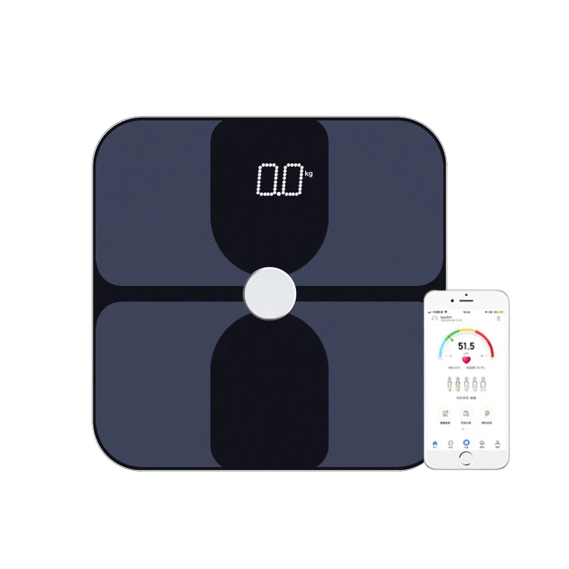 

Vivanstar HA6505 High Accurate Digital ITO Coating Weight Machine 180KG Electronic Wifi Smart Body Fat Weighing Scales, Black