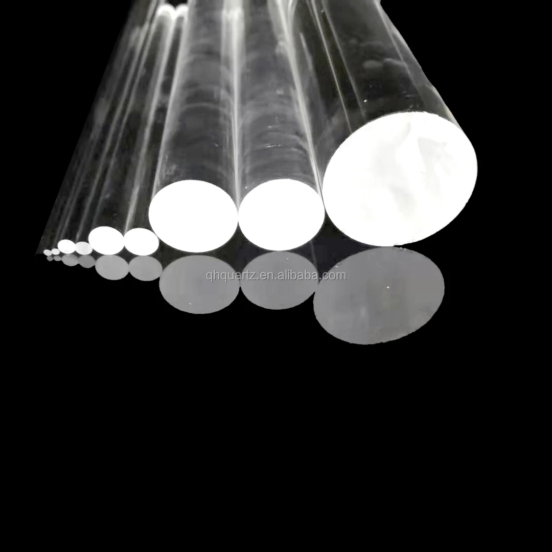 
QH best selling transparent quartz glass rod with factory price 